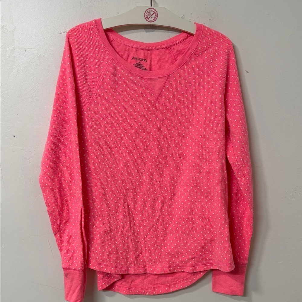 Pink Polka Dot Long Sleeve Top 2013